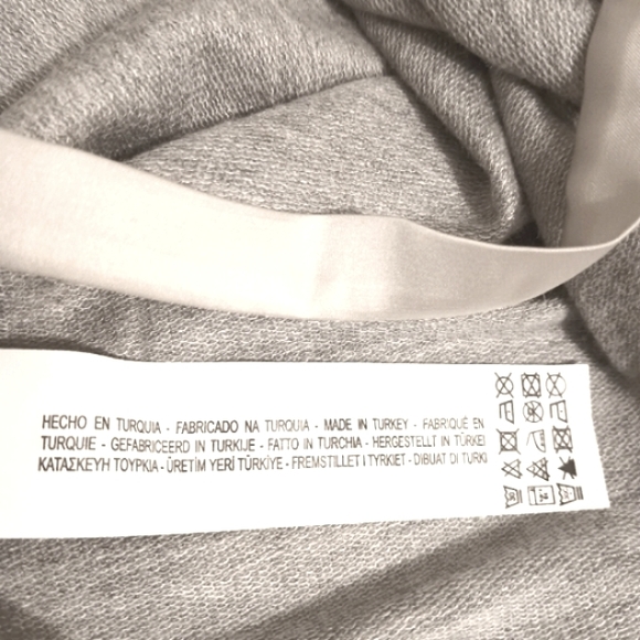 🎁 Zara Crew neck Sweater Drop Pleated Sleeves w/  Eccentric Drawstring Cut-out. - Picture 10 of 10